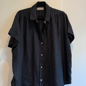Everlane -- The Japanese GoWeave Light Square Shirt Size: 12 Color: Washed Black